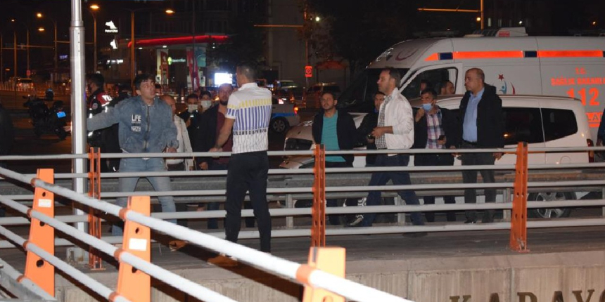 Polis merkezine gitmemek için intihara kalkıştı, biber gazı ile etkisiz hale getirildi