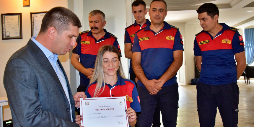 Yeşil Vatan'ı canları pahasına savunan kahramanlara teşekkür belgesi