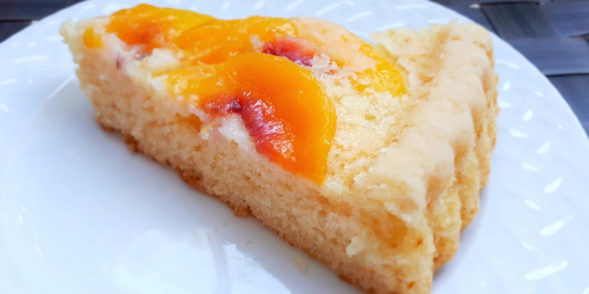 Kek Kalıbında Şeftali Keki Yapmaya Ne Dersiniz! Hadi Herkesi Şaşırtalım! Lezzeti Doyumsuz Olacak