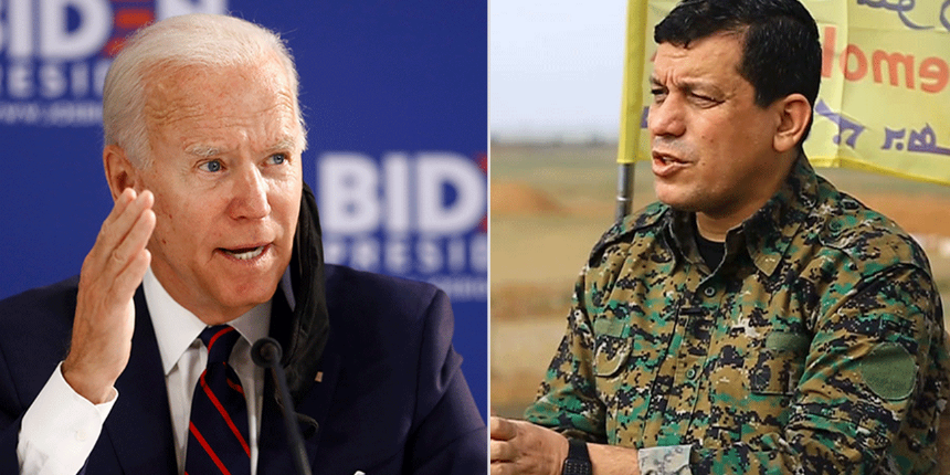 Biden'dan terörist Mazlum Kobani'ye söz: Sizi terk etmeyeceğiz