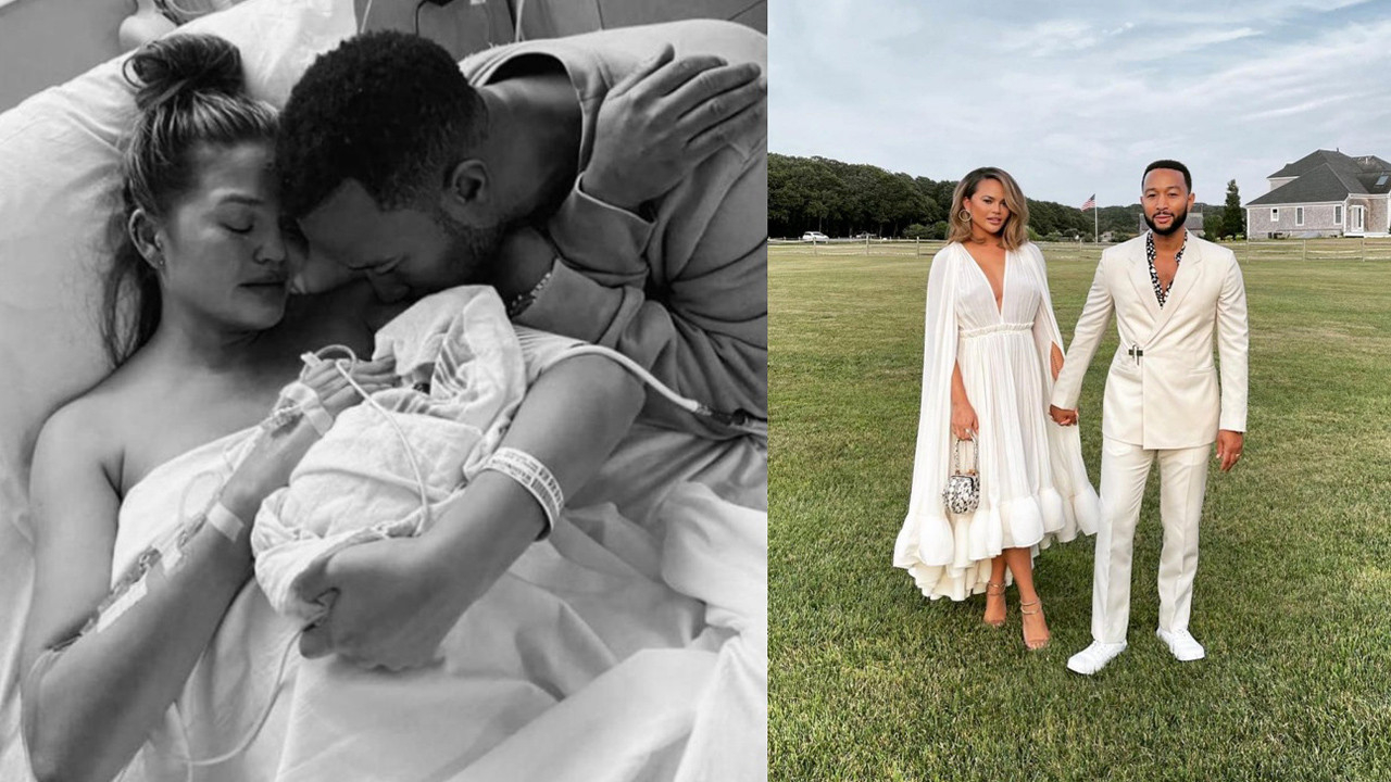 Ünlü model Chrissy Teigen kaybettiği bebeğini böyle andı