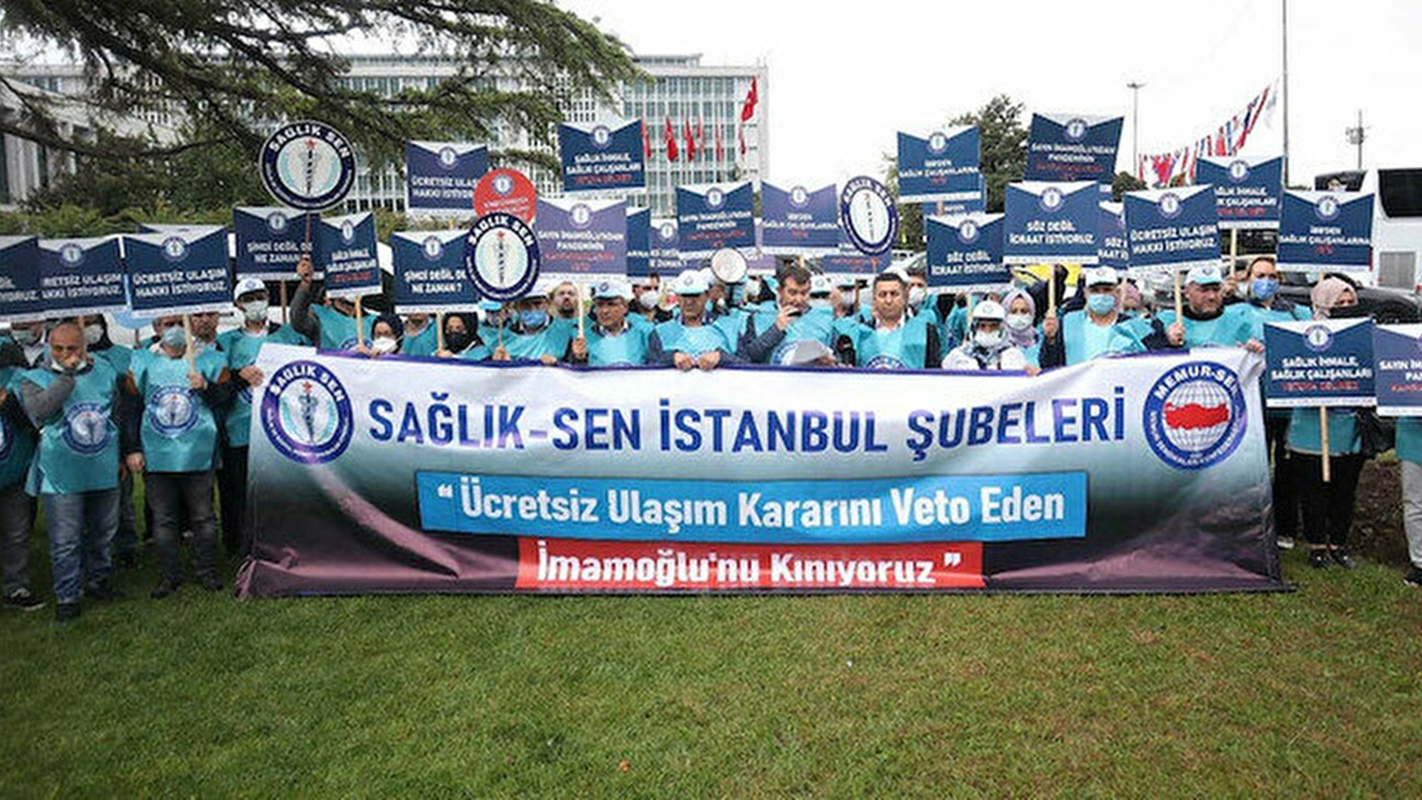 Ekrem İmamoğlu’na sağlık çalışanlarından kırmızı kart!