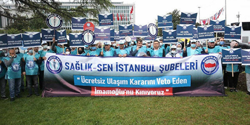 Ekrem İmamoğlu’na sağlık çalışanlarından kırmızı kart!