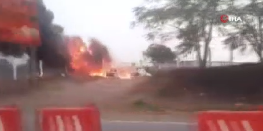 Yıldırımın çarptığı küçük uçak piste çakıldı: 1 ölü