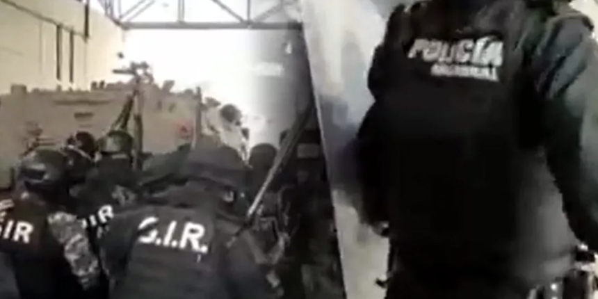 Dünya korkuyla izliyor: Cezaevine tankla girdiler