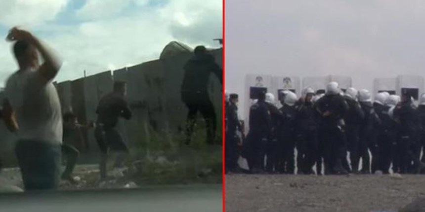Polis, kağıt toplayıcılarının deposuna baskın yaptı! Ortalık savaş alanına döndü...