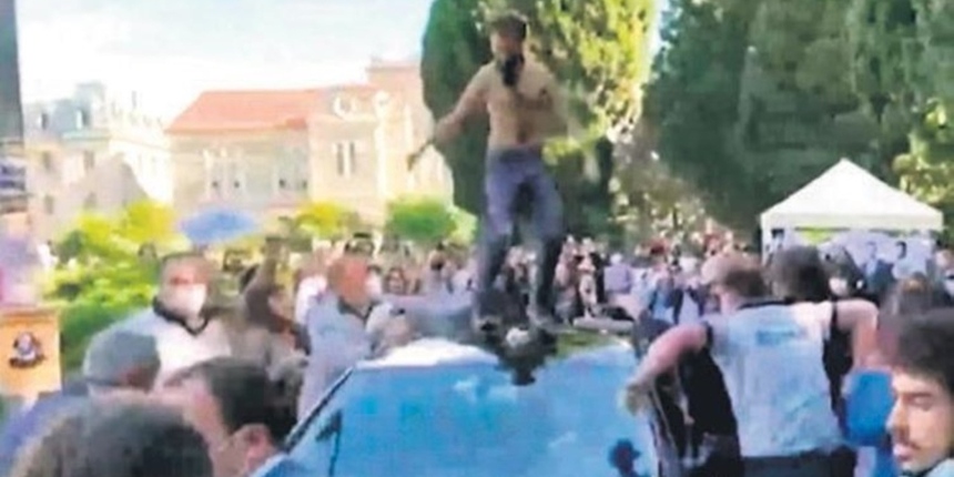 Boğaziçi Üniversitesi'nde rektörün aracına saldıran 10 kişi gözaltında!
