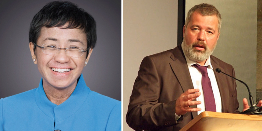 2021 Nobel Barış Ödülü'nü Maria Ressa ve Dmirty Muratov kazandı