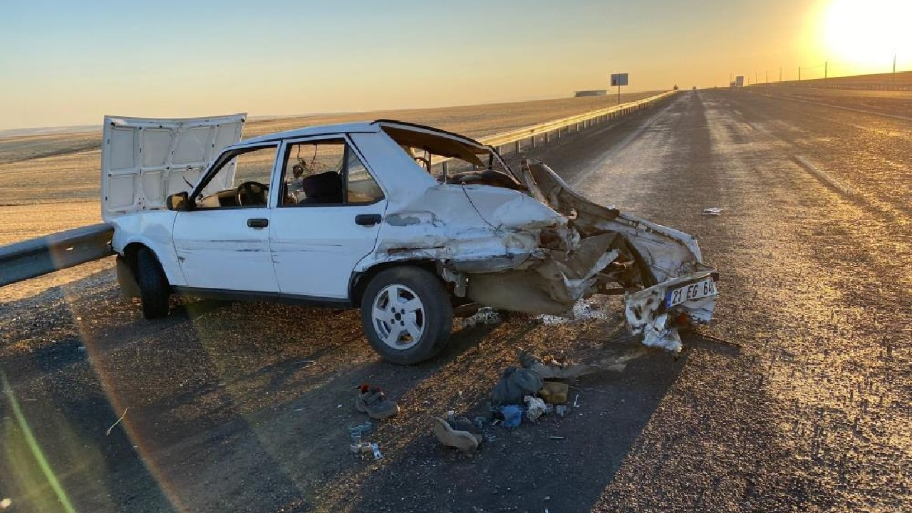 Kaza yapan otomobilin LPG tankı bomba gibi patladı: 2 yaralı