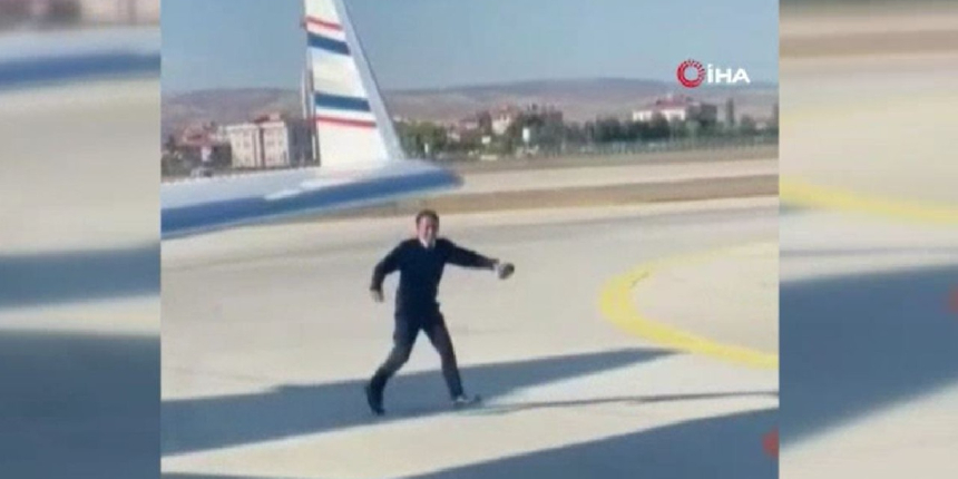 Pistte kaplumbağa gören duyarlı pilot teknisyeni uyardı!