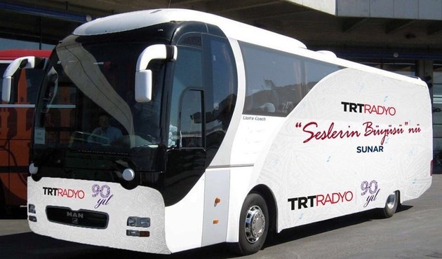 TRT Radyoları 90.Yılını, kesintisiz 90 saatlik otobüs yayınıyla taçlandıracak
