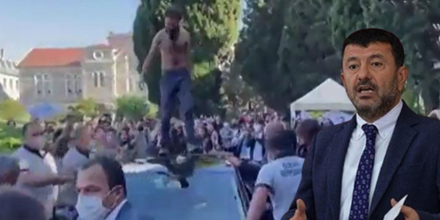 CHP'li Ağbaba çirkin protestoya arka çıktı! Rektör İnci'yi hedef gösterdi!