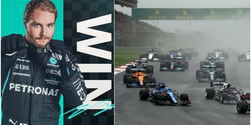 Formula 1 Türkiye Grand Prix'inde zafer Mercedes'in Fin pilotu Valtteri Bottas'ın oldu