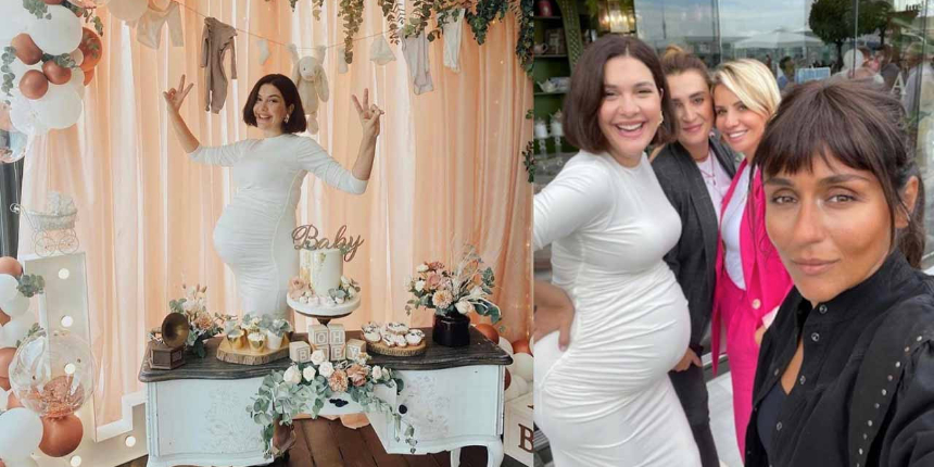 Leyla Bebek'in doğumuna günler kala Bergüzar Korel baby shower partisi düzenledi