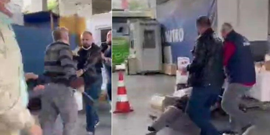 Bayrampaşa'da 'Kargomu geç getirdin' kavgası! Birbirlerine girdiler...