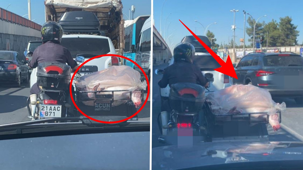 Trafikte mide bulandıran anlar! Sürücüler neye uğradığını şaşırdı...