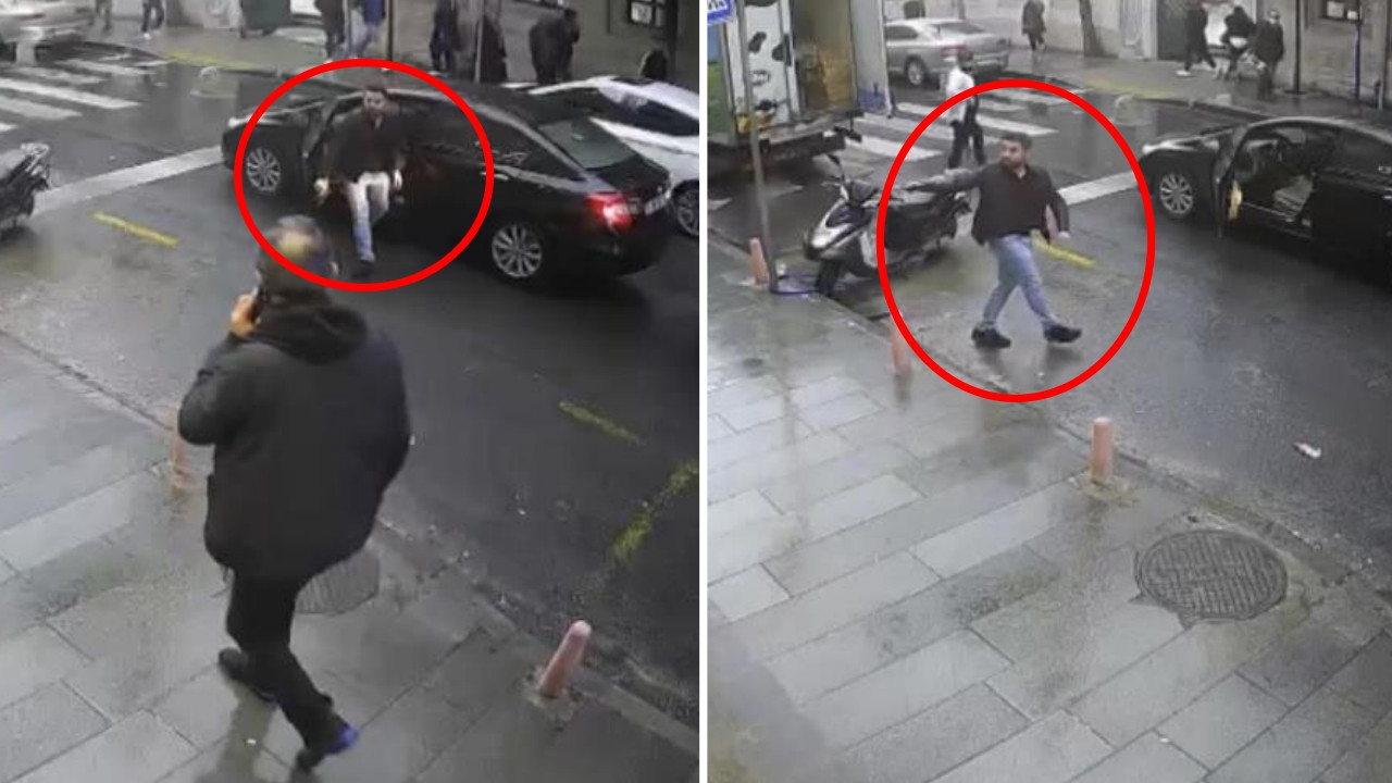İstanbul'un göbeğinde dehşet! Kimseye aldırış etmeden bakın ne yaptı...