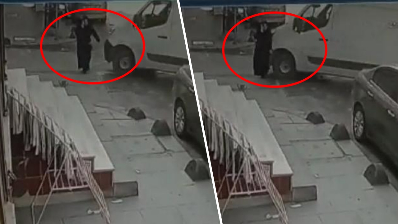 Karşıdan karşıya geçmeye çalışırken dehşeti yaşadı! Korku dolu anlar kamerada...