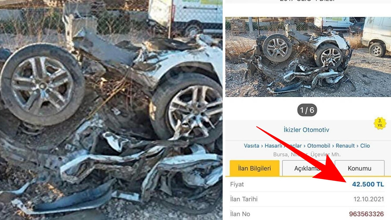 İkinci el piyasasının geldiği son nokta... Hurda yığını araç bakın kaç TL'ye satıldı!
