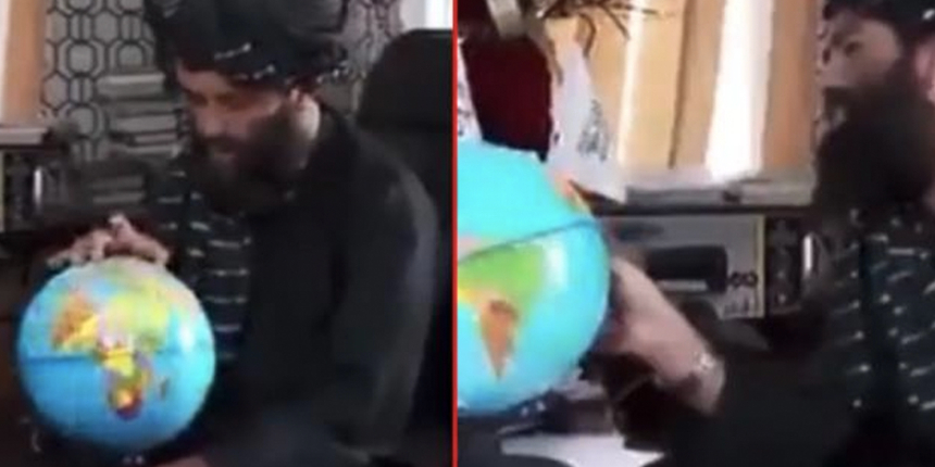 Taliban üyesi yerküre üzerinde Afganistan'ın yerini bulamadı