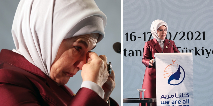 Emine Erdoğan Kudüs'ü anlatırken gözyaşlarını tutamadı: Çocukların tutuklandığı bir dünya...