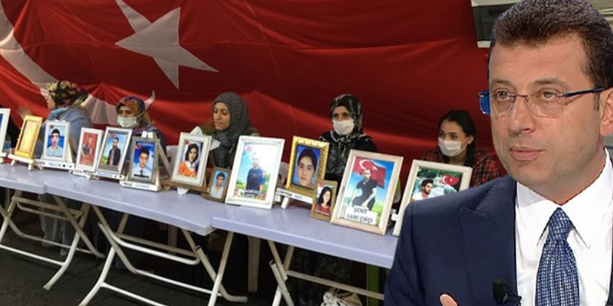Evlat nöbetinden Diyarbakır'da HDP'lilerle buluşan İmamoğlu'na tepki!