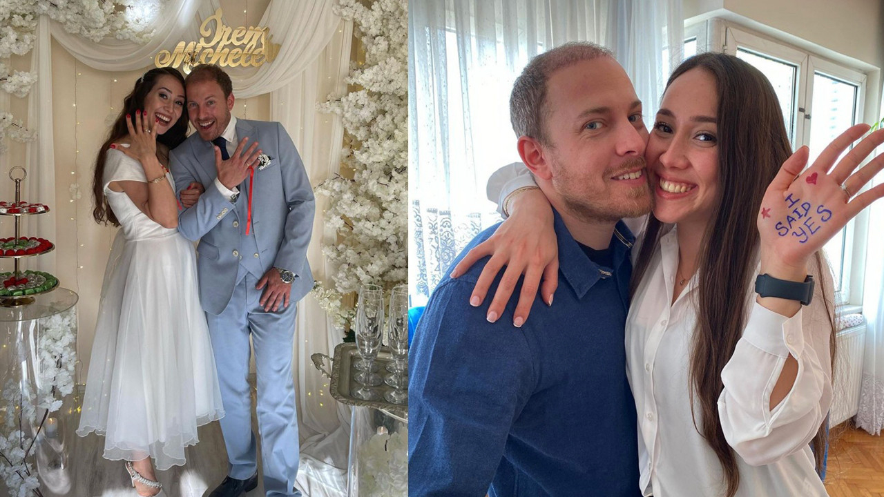 Herkesin gözü önünde evlilik teklifi etmişti... Sihirli Annem'in Kerem'i Michele Cedolin dünyaevine girdi