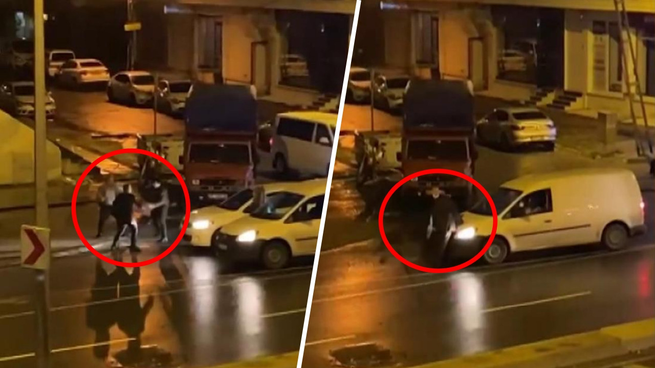 Alkollü yaya trafikte dehşet saçtı! Sürücüyü araçtan indirip dayak yedi...