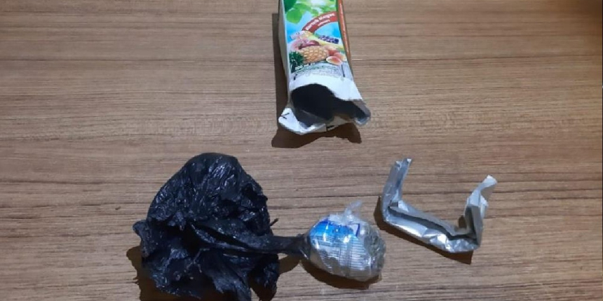Meyve suyu kutusundan uyuşturucu çıktı!