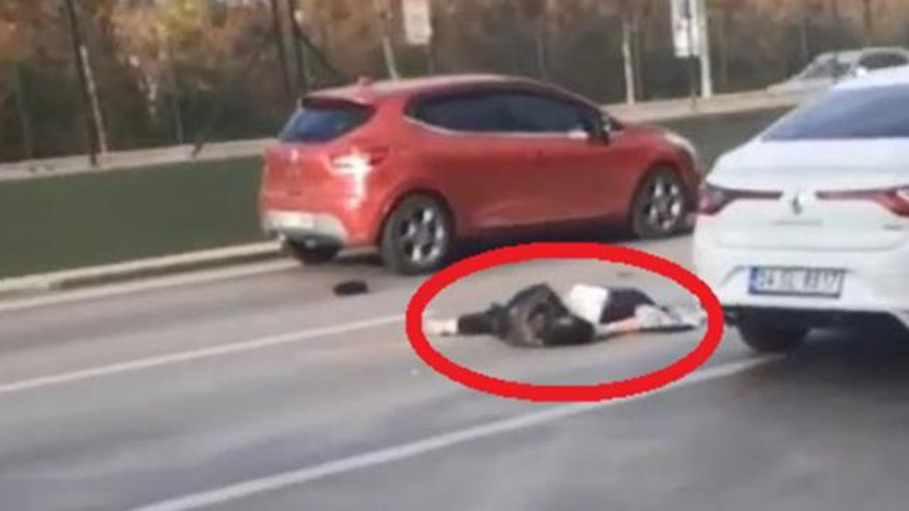 Yolun ortasında can çekişen kadını hiçbir sürücü umursamadı! İşte "insanlık ölmüş' dedirten anlar...