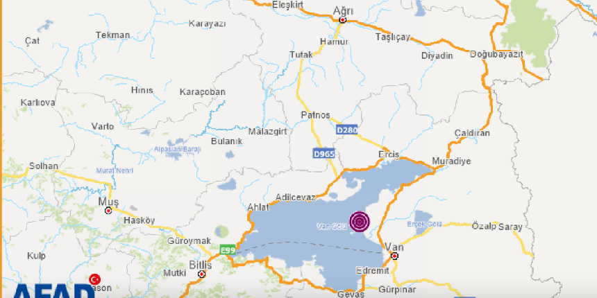 Van'da korkutan depremler! 6 dakika arayla iki ayrı deprem meydana geldi