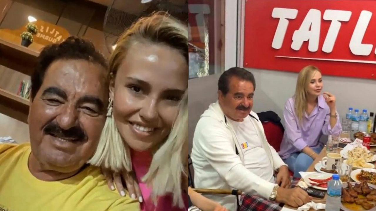 İbrahim Tatlıses kendisinden 43 yaş küçük sevgilisi Gülçin Karakaya ile el ele