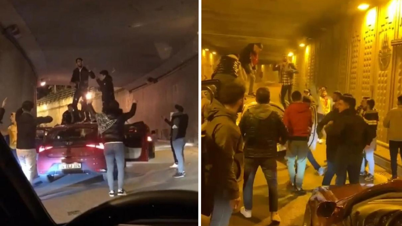 Asker eğlencesi bahanesiyle ortalığı birbirine kattılar! Saniye saniye kamerada...