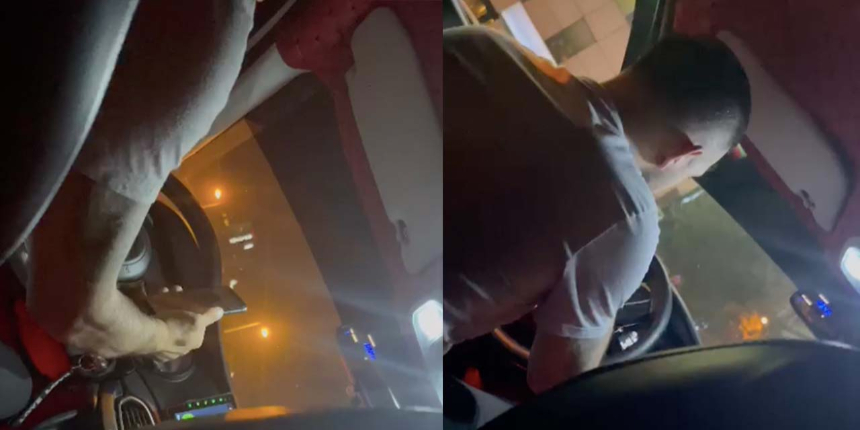 Bir garip taksici olayı: Arkadaki yolcuya rağmen devam etti