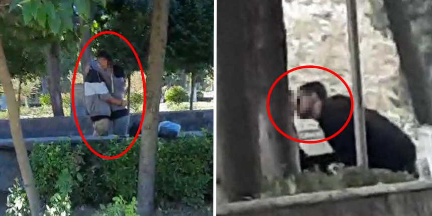 İBB sorumluluğundaki Edirnekapı Şehitliği'nde genç çiftlerden uygunsuz davranışlar! Vatandaş isyanda