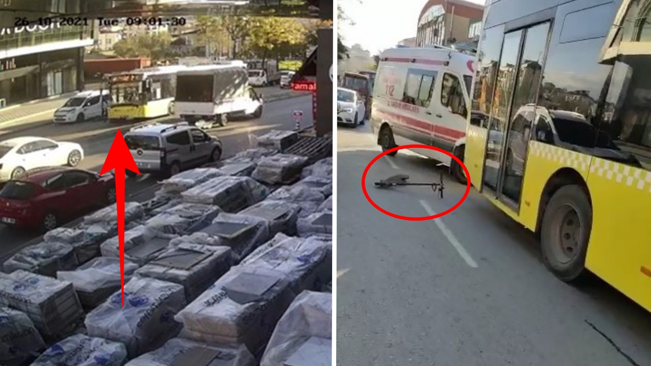 İstanbul'da scooter kullanan kadının feci ölümü: İETT otobüsünün altında kaldı!
