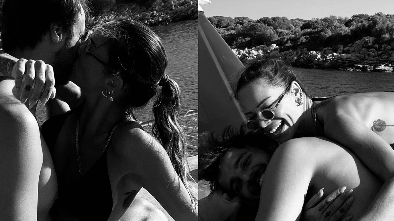 Eliz Sakuçoğlu ile DJ sevgilisi Semih Ergin'den romantik pozlar