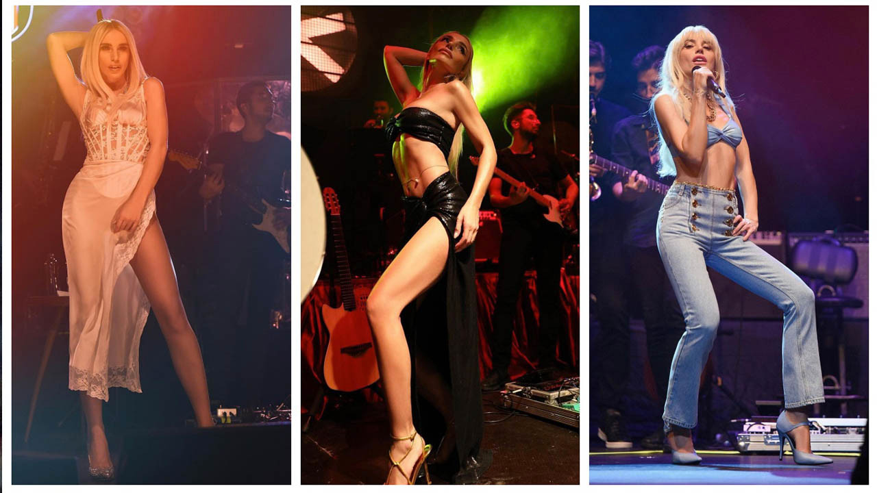 Popçu Gülşen'in her konser sonrası derin dekolteli cesur sahne kostümleri gündem oluyor