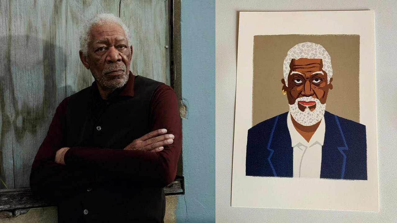 Morgan Freeman'dan Türk sanatçı Mohaç Yücel’e teşekkür paylaşımı
