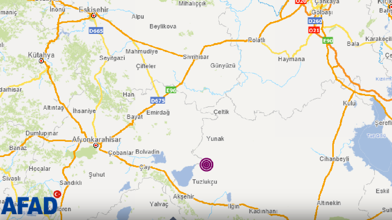 Konya'da 4 büyüklüğünde deprem