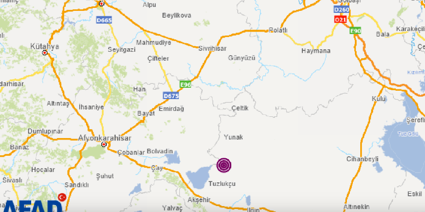 Konya'da 4 büyüklüğünde deprem