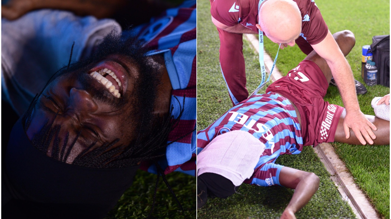 Gervinho sakatlandı... Trabzonspor-Çaykur Rizespor maçında talihsiz an