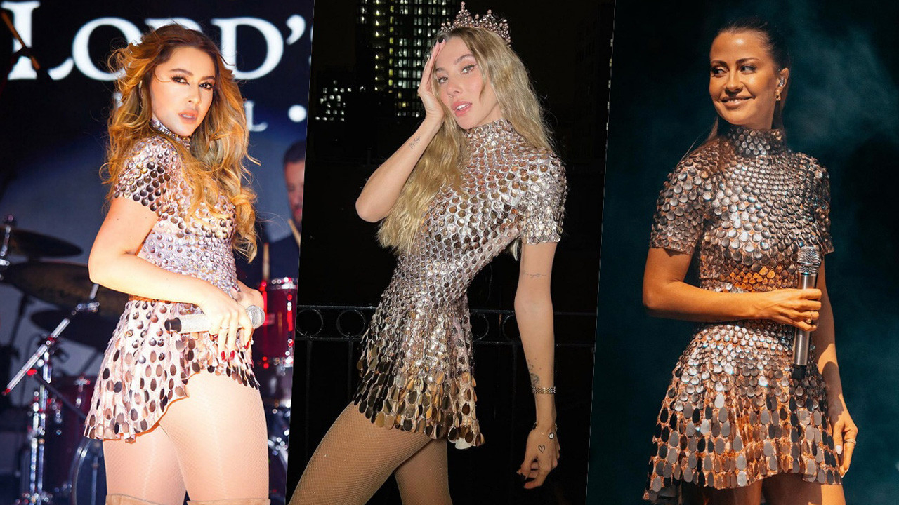 Aynı elbiseyi giydiler... Şeyma Subaşı, Hadise ve Derya Uluğ pişti oldu