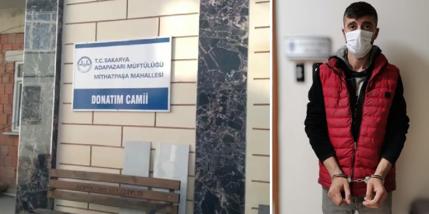 Camiden 15 bin liralık malzeme çalan hırsız yakalandı!