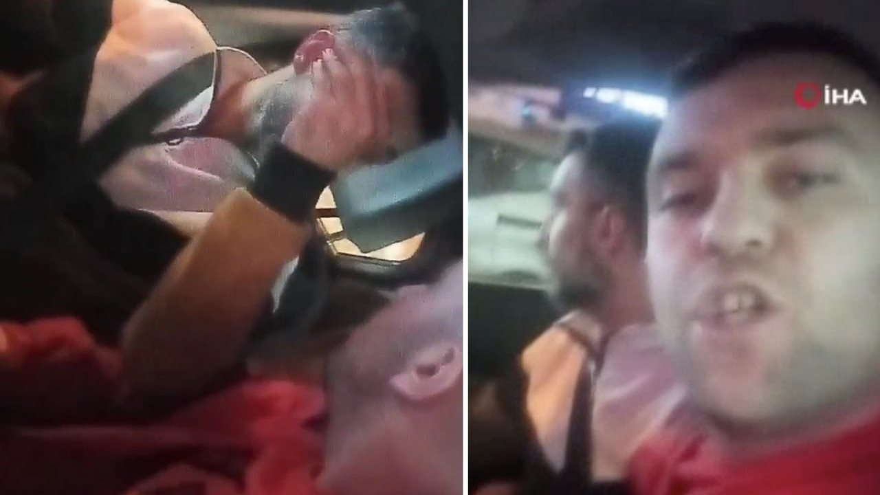 Trafiğe girmek istemeyen taksi şoförü yolcuyla kavga etti: Öldürsen de çalışmıyorum!