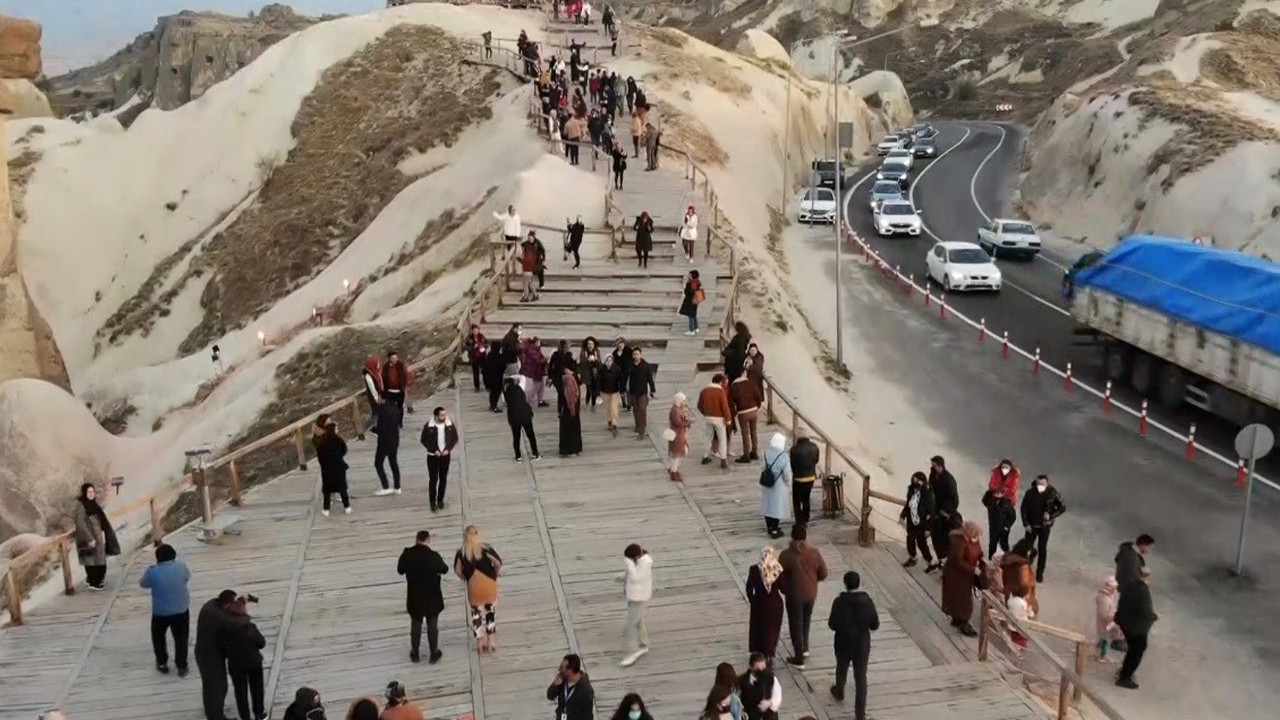 Kapadokya’ya ziyaretçi sayısı arttı