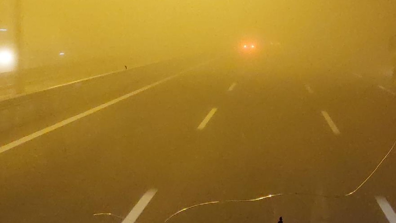 İstanbul-Tekirdağ yolu sise teslim: Göz gözü görmüyor!