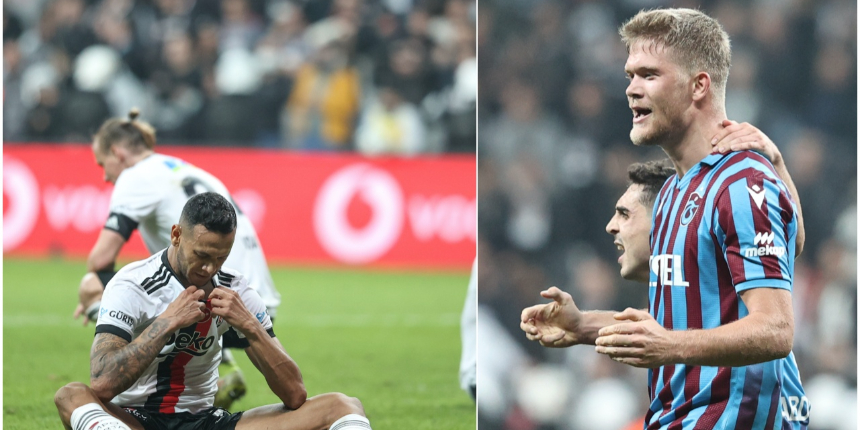 Trabzonspor Beşiktaş'ı deplasmanda 90+6'da Cornelius'un attığı golle mağlup etti
