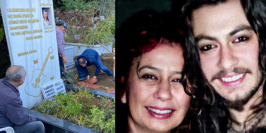Barış Akarsu'nun annesi Hatice Akarsu gözyaşları içinde son yolculuğuna uğurlandı