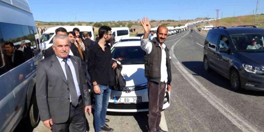 Sason'da 500 araçlık konvoy, Cumhurbaşkanı Erdoğan'ı bekliyor